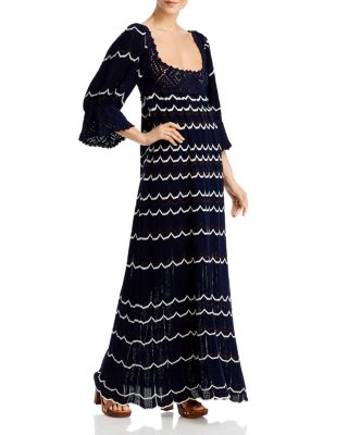 tanya taylor black dot alida dress