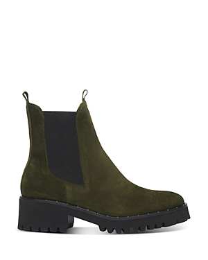 Freda Salvador Women's Brooke Waterproof Chelsea Boots In Army Green Suede