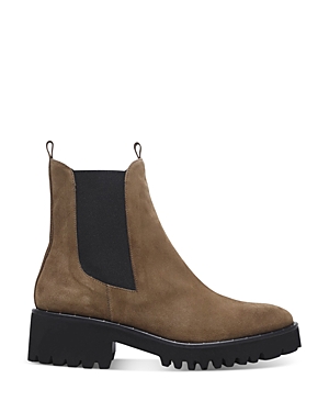 Freda Salvador Women's Brooke Waterproof Chelsea Boots In Gray Brown Suede