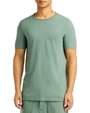 Drkshdw Rick Owens Crewneck Cotton Tee In Turquoise