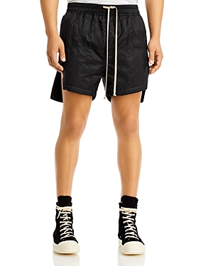Drkshdw Rick Owens Woven Padded Shorts In Black