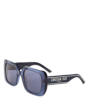 Dior Wil 55mm Square Sunglasses In Blue
