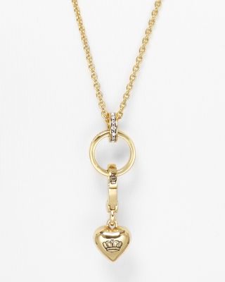 Juicy Couture Black Label - Juicy Couture Chain Charm Catcher Necklace, 35"