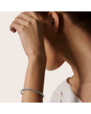 Sterling Silver Dot Small Chain Bracelet