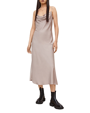 ALLSAINTS HADLEY COWL SLIP DRESS