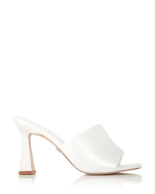 white slip on heel