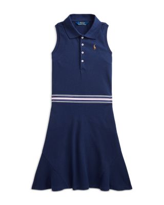 Ralph Lauren - Girls' Stretch Mesh Polo Dress - Little Kid, Big Kid