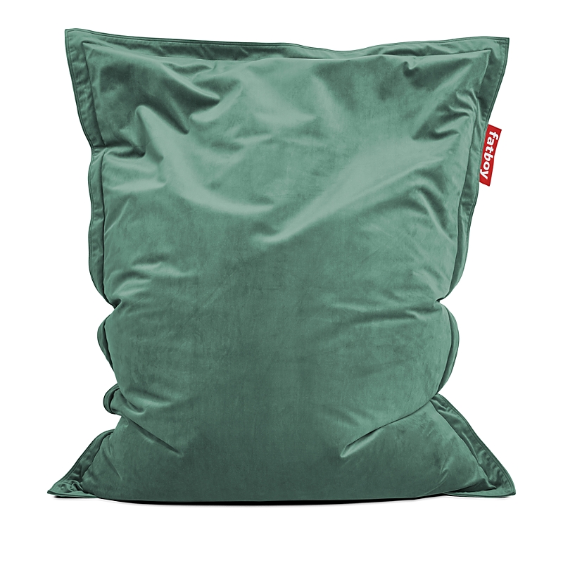 Fatboy Slim Velvet Bean Bag Chair In Sage