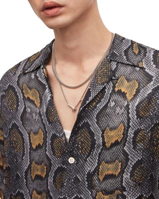 Copperhead Print Short Sleeve Camp Shirt