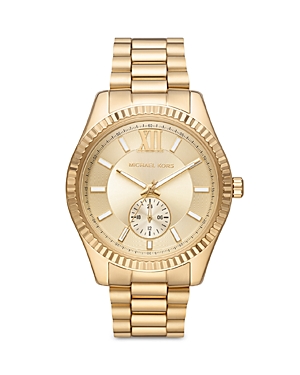 Photos - Wrist Watch Michael Kors Lexington Watch, 45mm Gold MK8947 