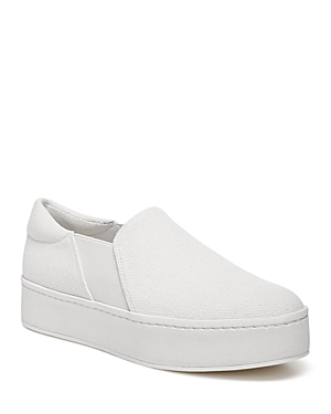 Vince Warren Eco Womens Lifestyle Low-top Slip-on Sneakers In Moonlight