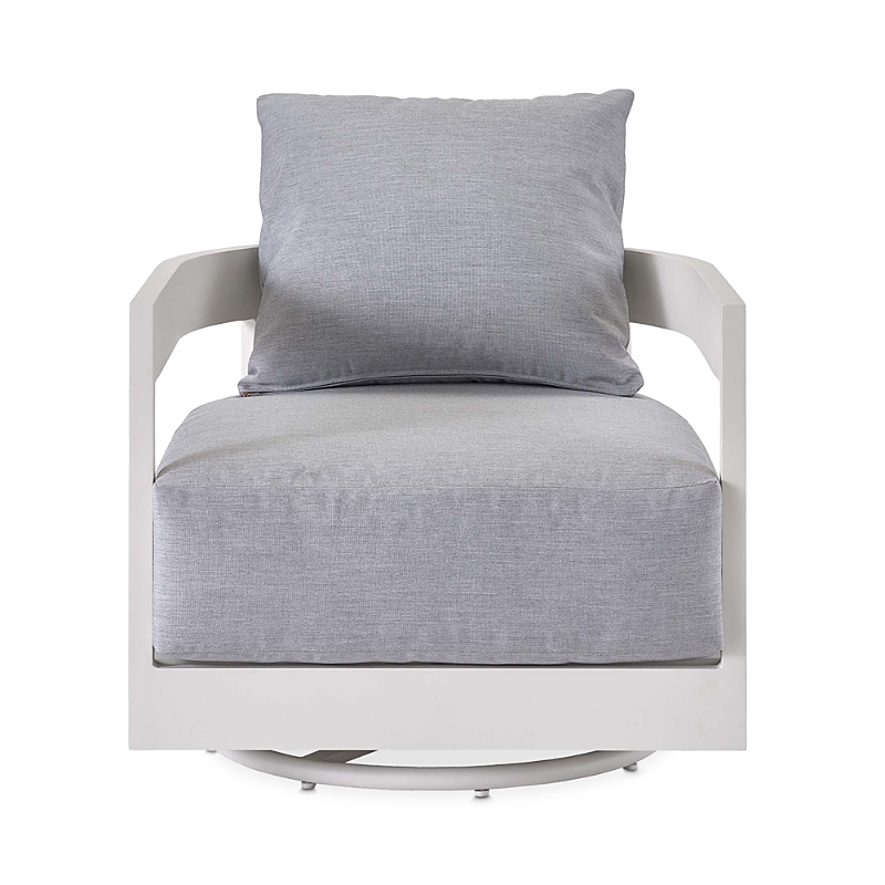 Bloomingdale's Universal South Beach Swivel Chair In White/chalk