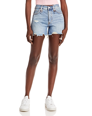 Free People Makai Denim Cut Off Shorts In Loose Cannon
