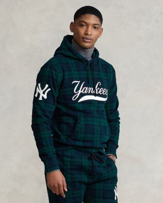 NWT Men's Large Polo Ralph Lauren Yankees Plaid Set Hoodie