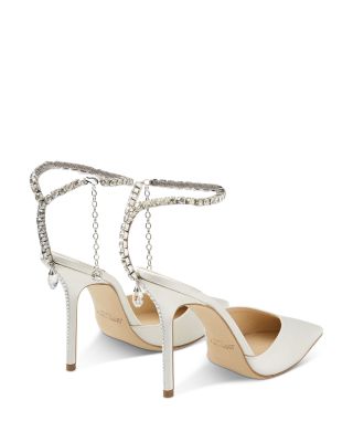 Jimmy Choo Women's Saeda 100 Embellished Pointed Toe Pumps