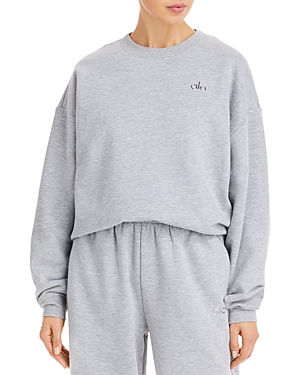 Alo Yoga Accolade Sweatshirt In Athletic Heather Grey