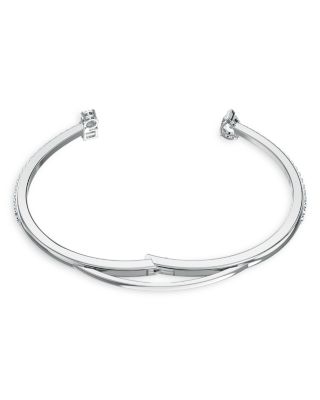 Mesmera Mixed Crystal Cuff Bracelet in Silver Tone