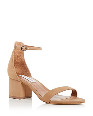 Steve Madden Irenee Ankle Strap Sandal In Tan Nubuck