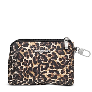 Baggallini On The Go Daily Rfid Pouch In Wild Cheetah