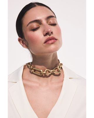 Reyes Mixed Chunky Link Necklace, 20.5"-21.5"