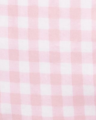 Unisex Pink Gingham Ruffled Romper - Baby