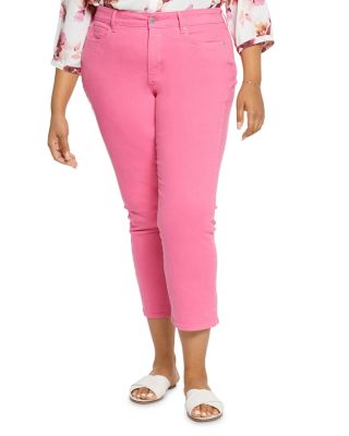 Straight Ankle Jeans in Pink Peony 