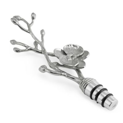White Orchid Wine Stopper