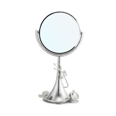 White Orchid Vanity Mirror
