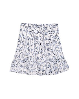 AQUA - Girls' Floral Stripe Skirt, Big Kid - 100% Exclusive