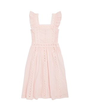 Aqua Girls' Crochet Flutter Dress - Big Kid - 100% Exclusive In Pink