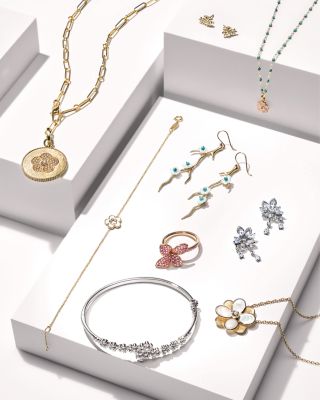 18K Yellow Gold Daisy Diamond Pendant Necklace, 19&amp;quot; - Exclusive