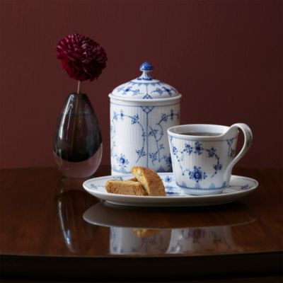 Blue Fluted Plain Mug