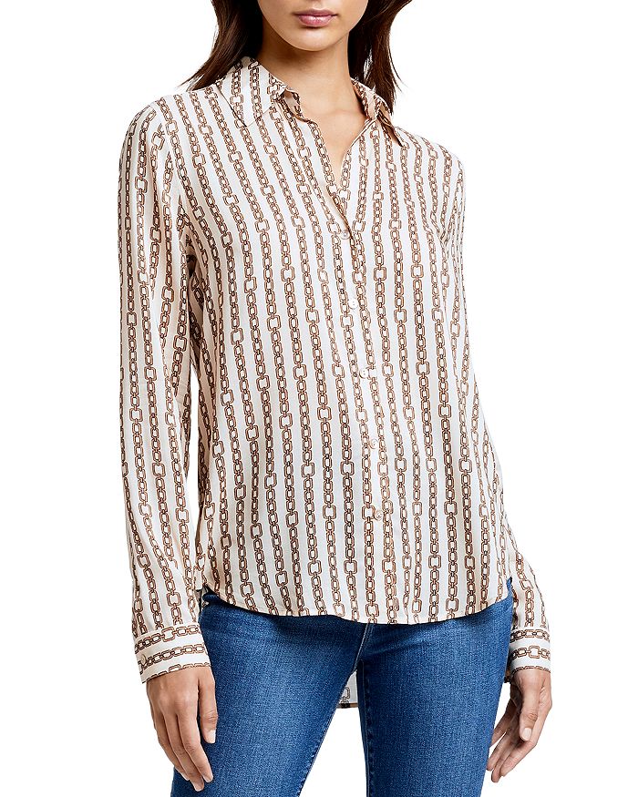L'AGENCE Holly Printed Blouse | Bloomingdale's