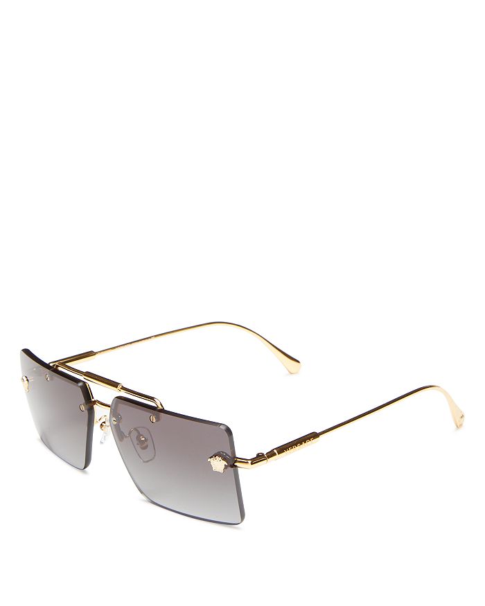 square sunglasses rimless