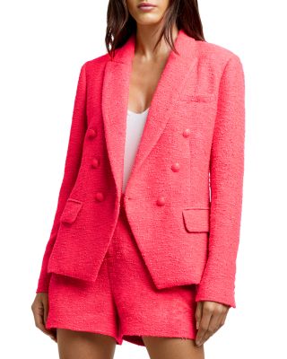 L'AGENCE - Kenzie Double Breasted Tweed Blazer
