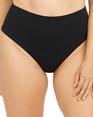 Spanx Smooth Undie-tectable Natural Waist Brief In Very Black