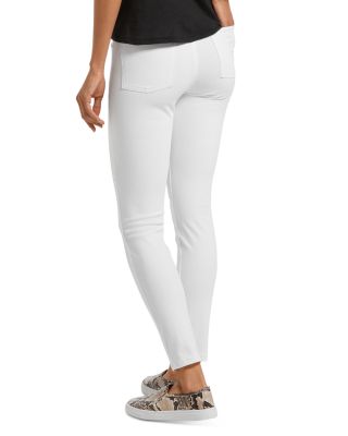 Ultra-Soft High Waist Denim Leggings in White