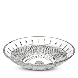 Waterford Master Craft Irish Lace Low Bowl In Clear