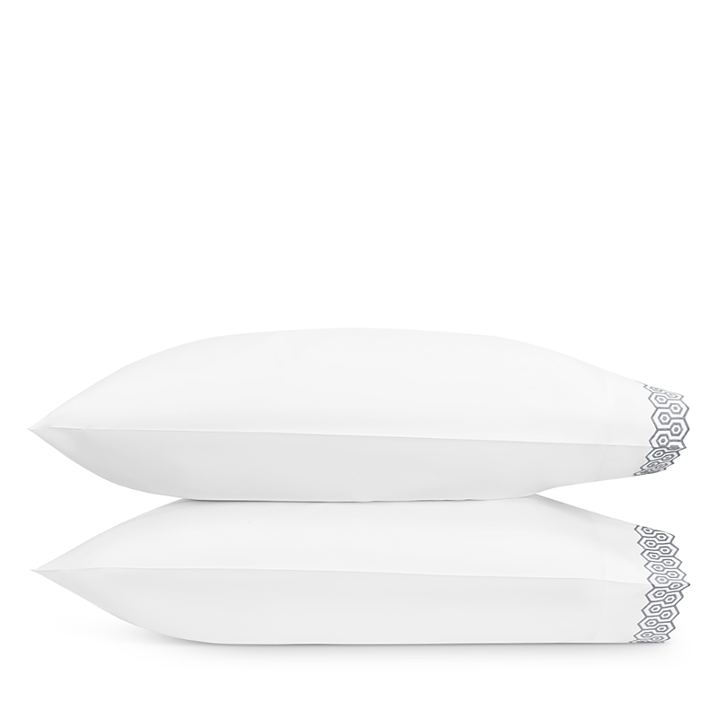 Matouk Felix Standard Pillowcase In Silver
