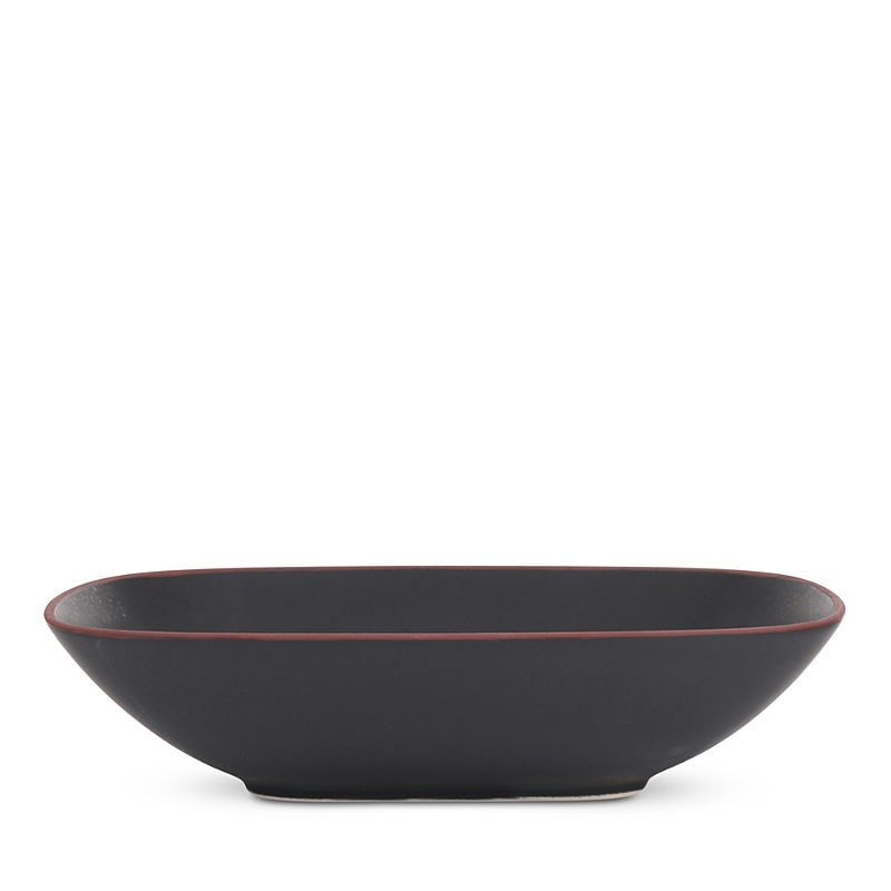 Nambe Taos Soft Square Serving Bowl In Onyx