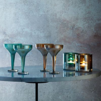 Epoque Champagne Saucers, Set of 2