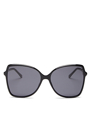 Jimmy Choo Fedes 59mm Square Sunglasses In Black/gray