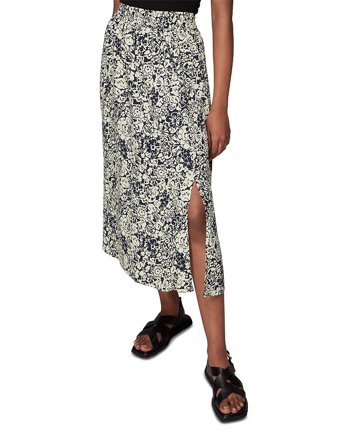 Whistles Graphic Floral Pull On Skirt | Bloomingdale's