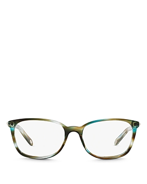 TIFFANY & CO WOMEN'S OCEAN TURQUOISE SQUARE OPTICAL GLASSES, 51MM