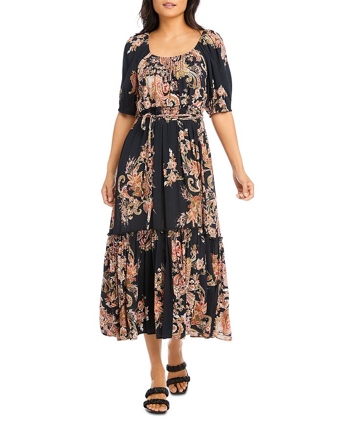 Karen Kane Puff Sleeve Midi Dress | Bloomingdale's