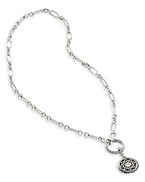 Shop John Hardy Sterling Silver Classic Chain Interchangeable Ring & Flower Pendant Necklace, 18