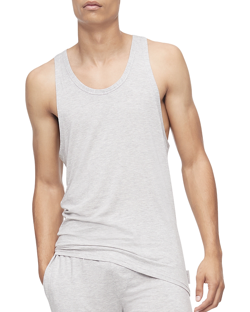 Calvin Klein Men's Ultra Soft Modern Modal Lounge Tank In Grey Heather