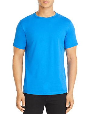 Theory Precise Crewneck Tee In Puce Blue