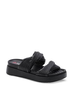 Blondo Women's Cadee Waterproof Platform Slides In Black