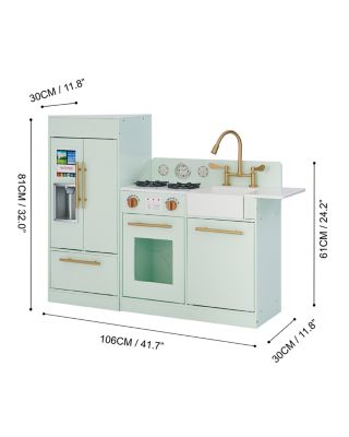 Little Chef Charlotte Modern Mint Gold Play Kitchen - Ages 3+